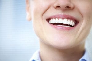 Close Up of Females Mouth Laughing