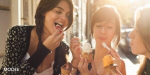 Young Teens Eating Ice Cream After Wisdom Teeth Removal