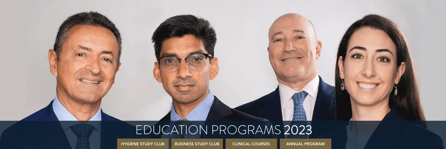 From left to right - Dr. Schwartz, Dr. Selvaraj, Dr. Hyatt, and Dr. Forest of The Maryland Center for Oral Surgery & Dental Implants.